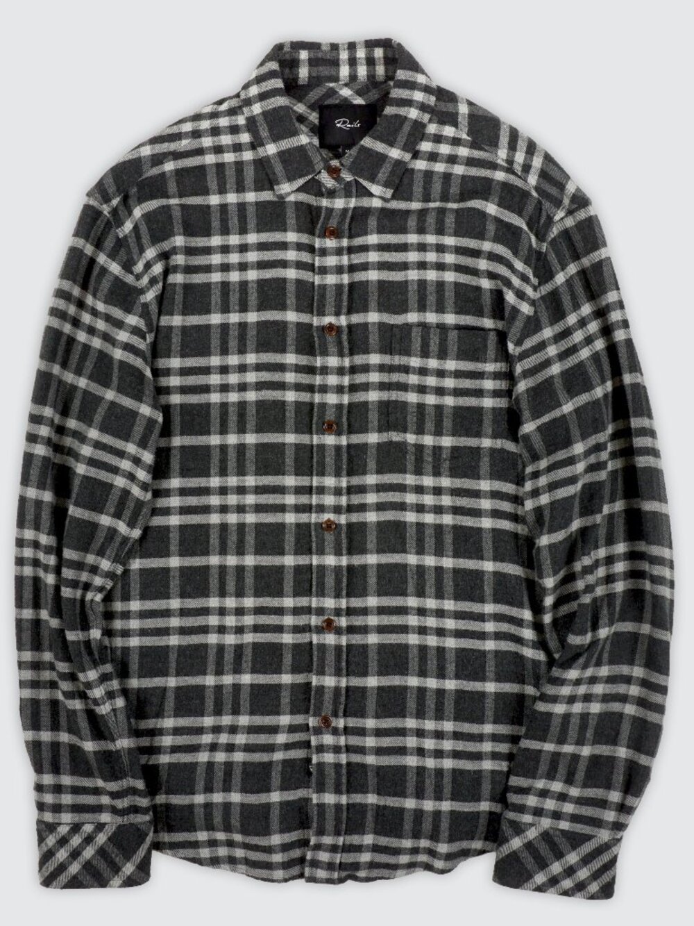 Rails  Brushed Lennox Plaid Flannel Button-Up Shirt/ Size M